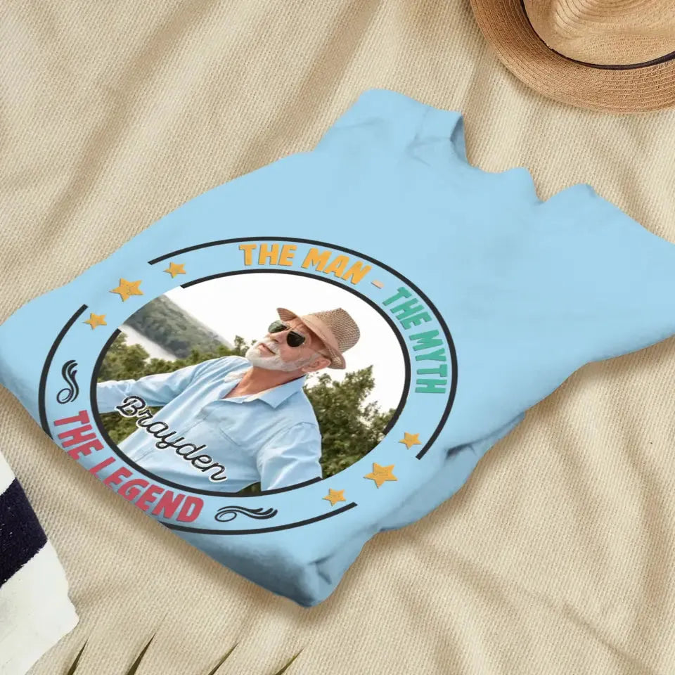 The Man Has Retired- Custom Photo - Personalized Gifts For Dad - Sweater