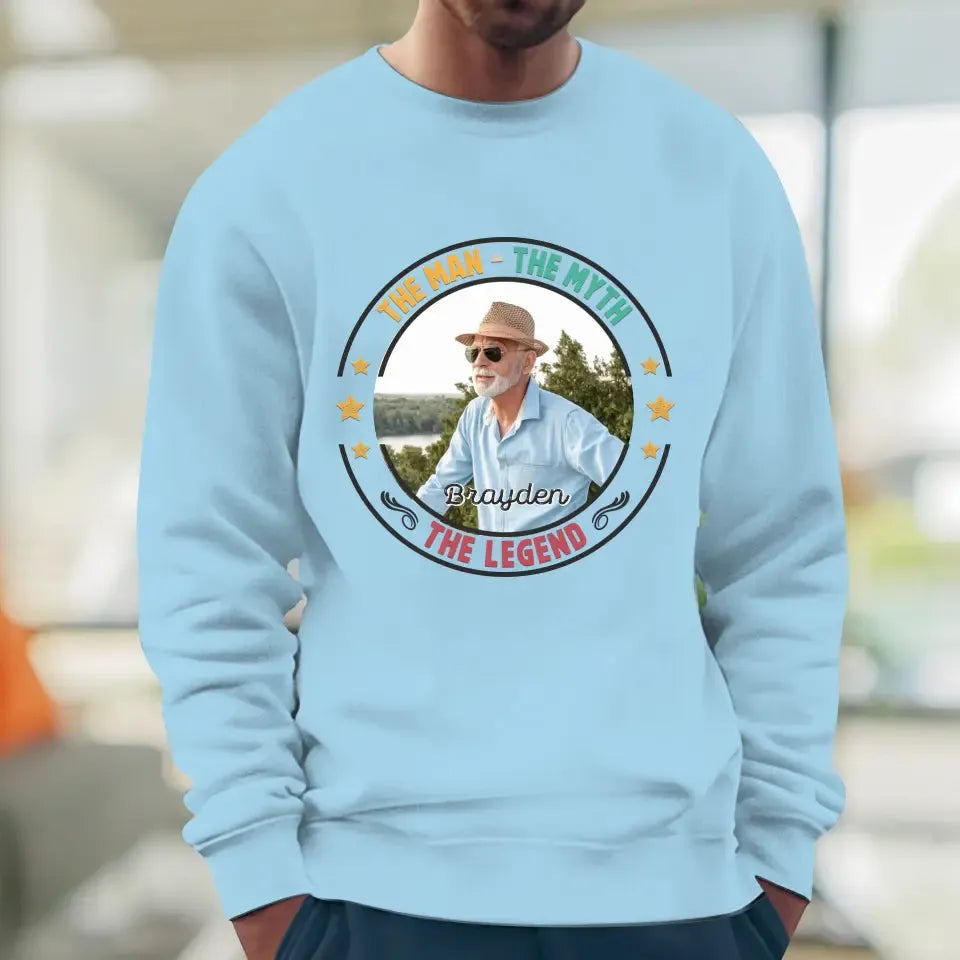 The Man Has Retired- Custom Photo - Personalized Gifts For Dad - Sweater