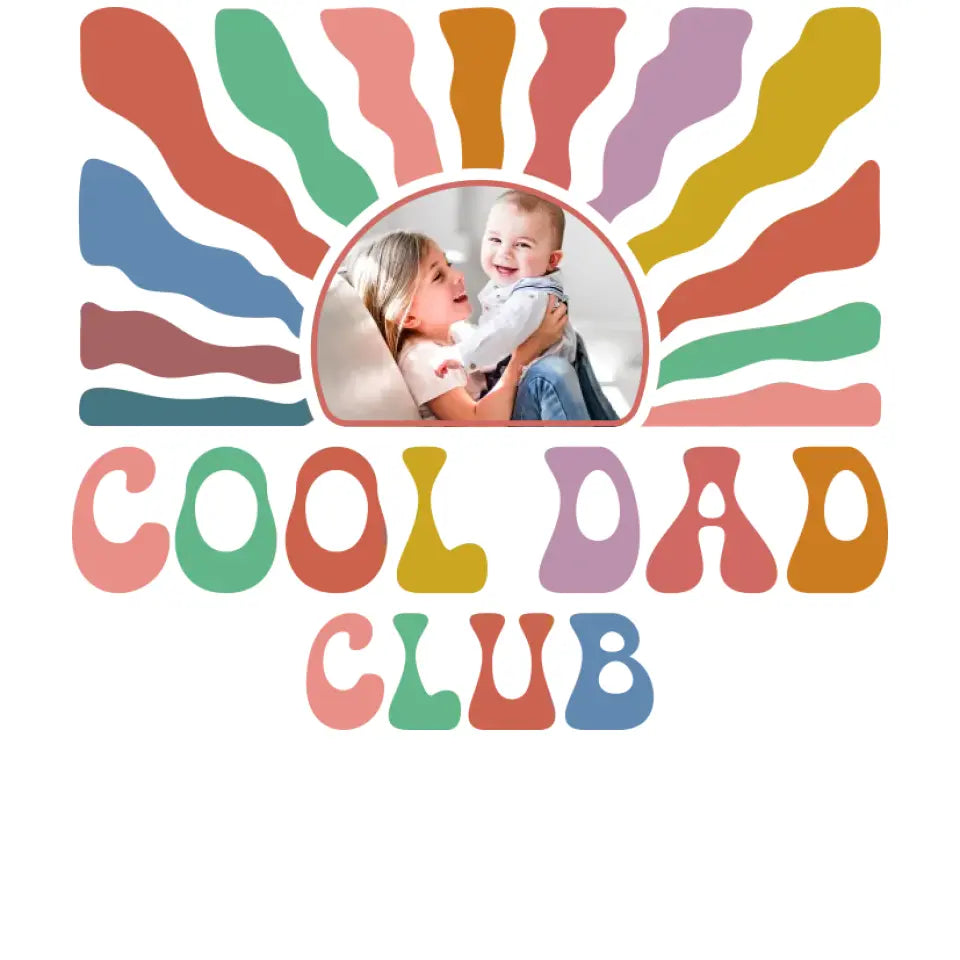 Cool Dad Club - Custom Photo - Personalized Gifts For Dad - Sweater