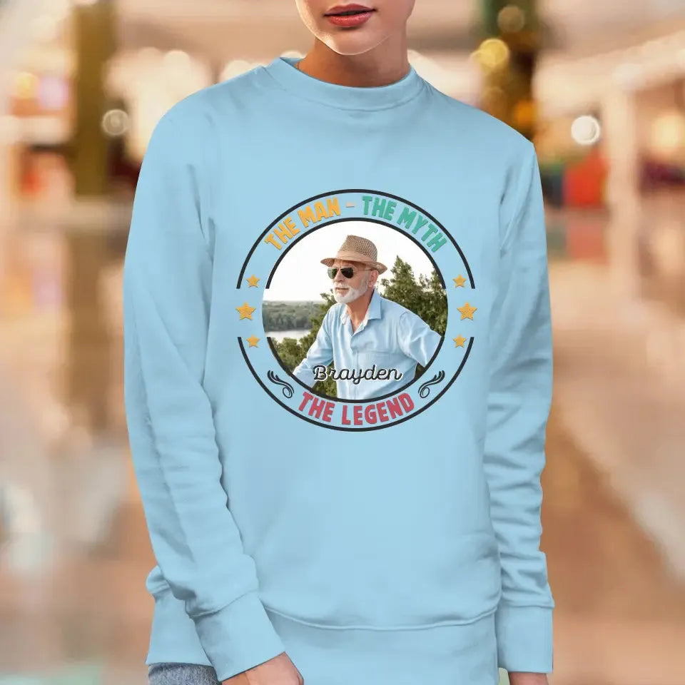 The Man Has Retired- Custom Photo - Personalized Gifts For Dad - Sweater