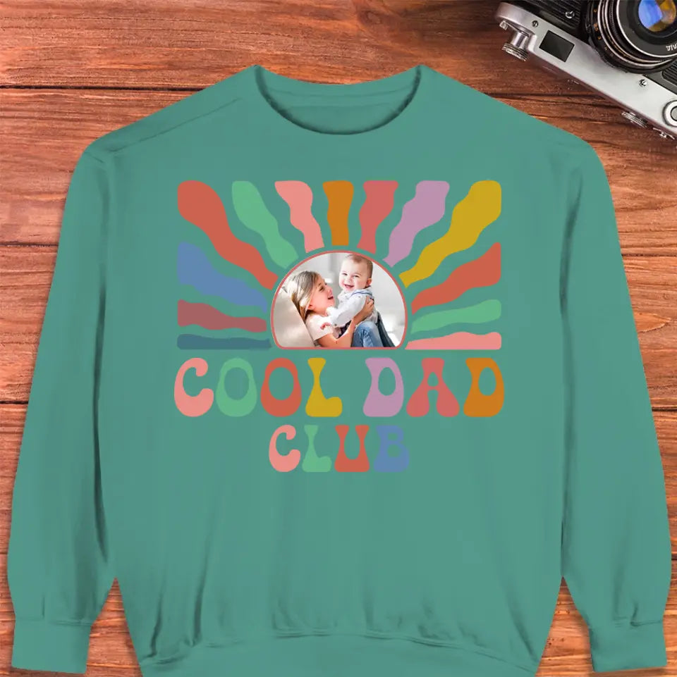 Cool Dad Club - Custom Photo - Personalized Gifts For Dad - Sweater