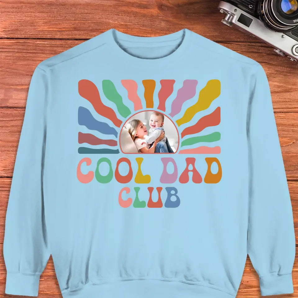 Cool Dad Club - Custom Photo - Personalized Gifts For Dad - Sweater