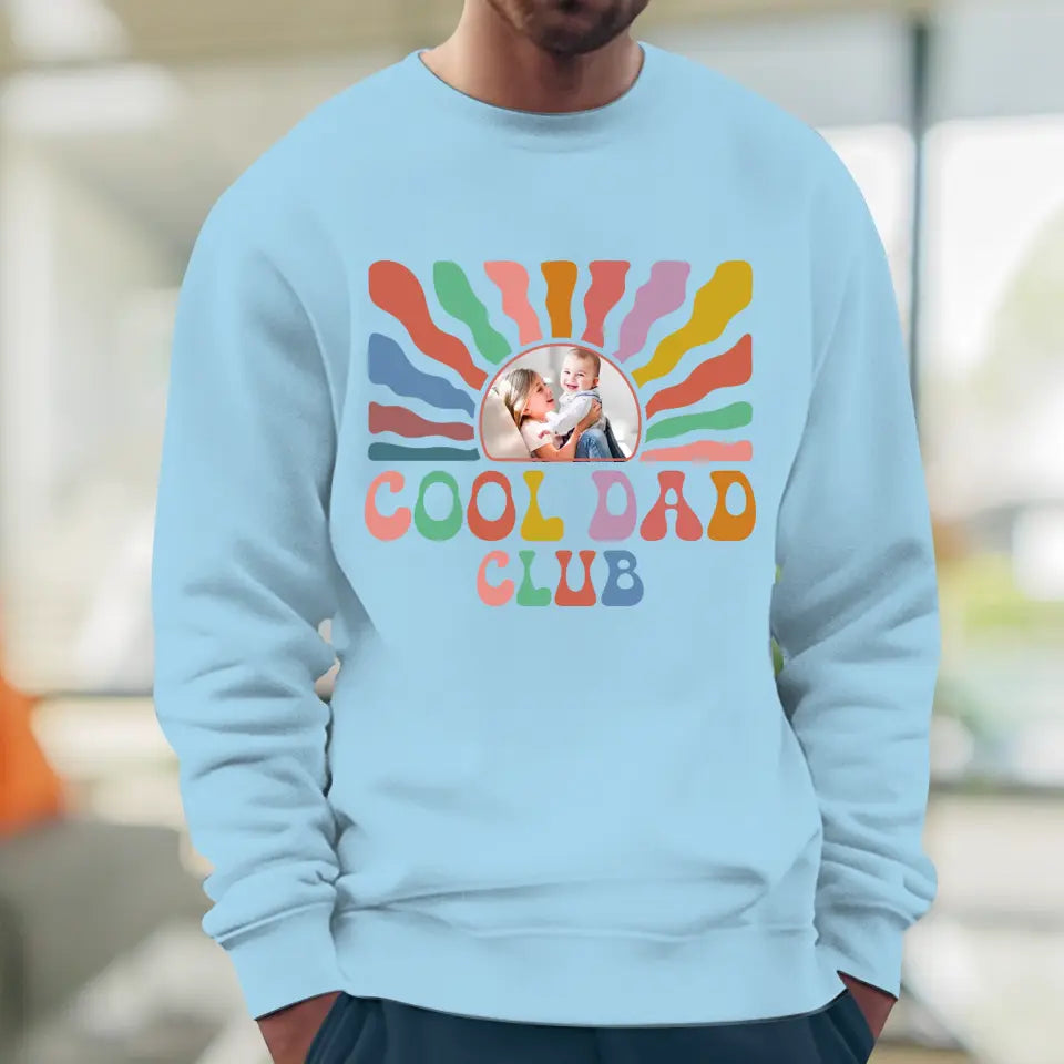 Cool Dad Club - Custom Photo - Personalized Gifts For Dad - Sweater