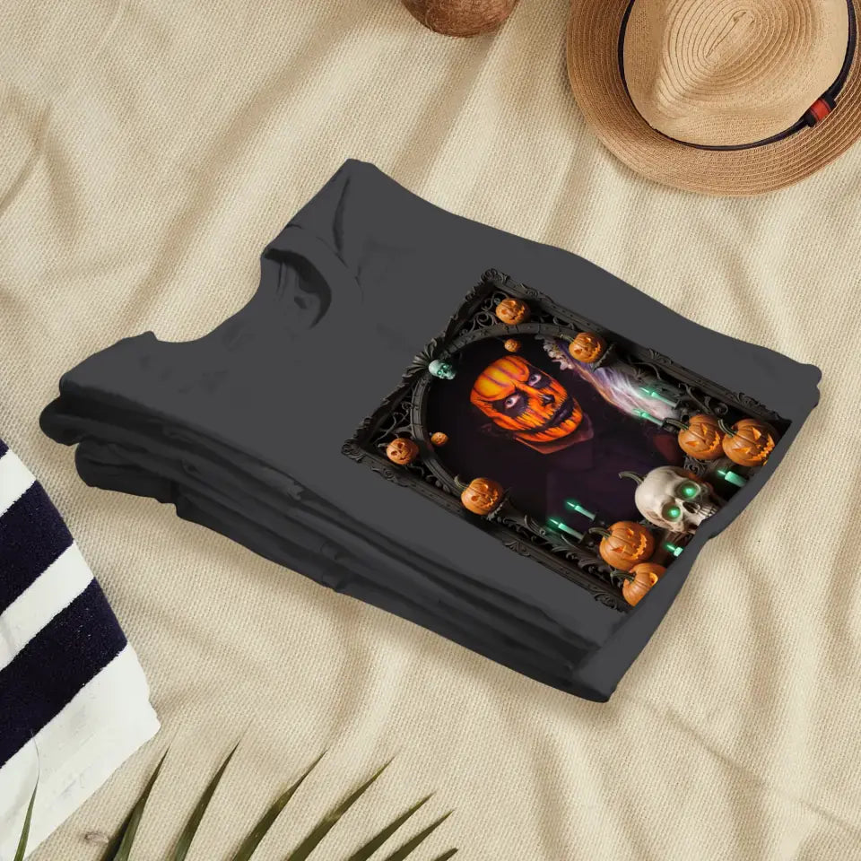 Spooky Couple - Custom Photo - Personalized Gifts For Couple - T-shirt