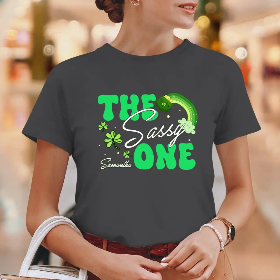 The Drunk One - Custom Quote - Personalized Gifts 
 For Yourself - T-Shirt