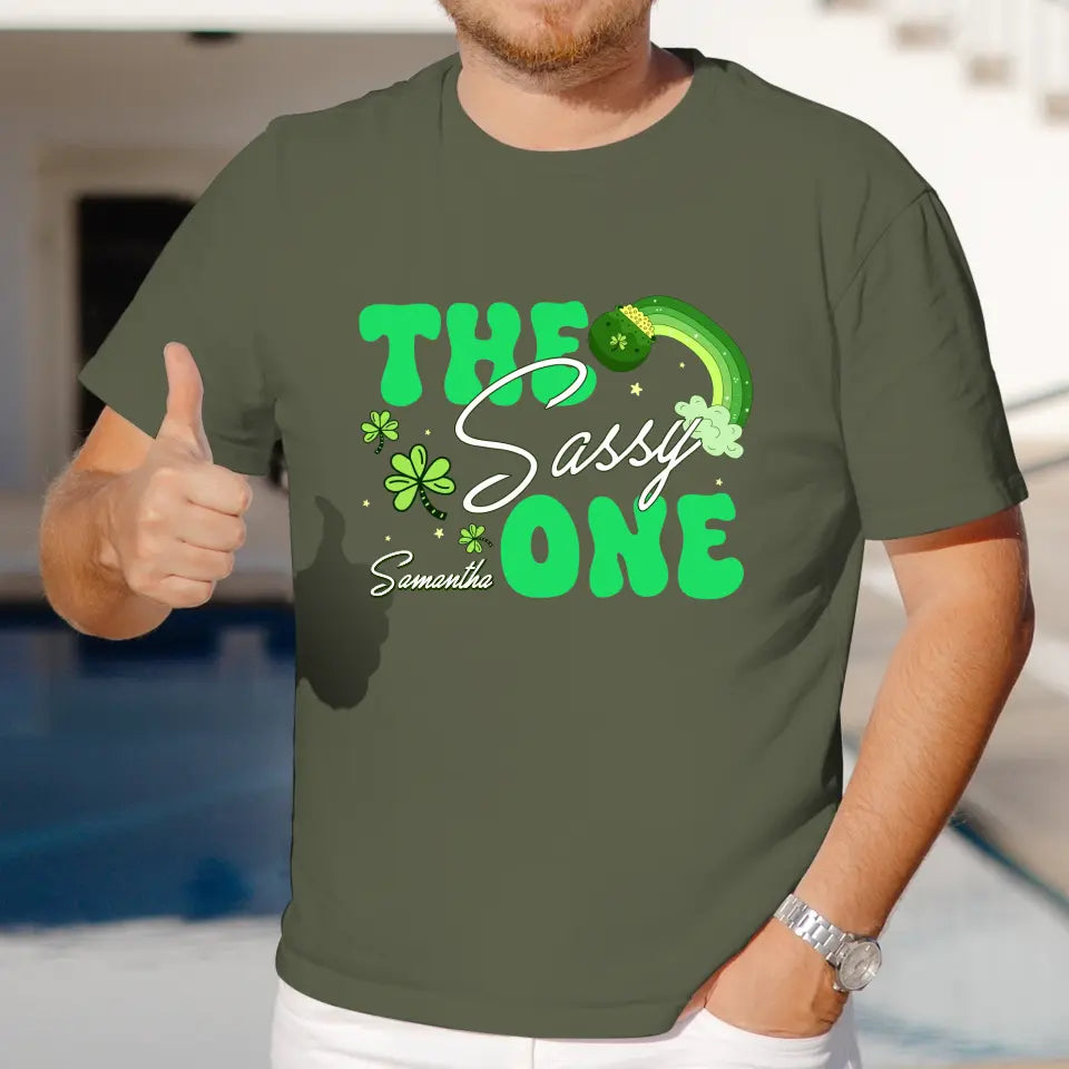 The Drunk One - Custom Quote - Personalized Gifts 
 For Yourself - T-Shirt