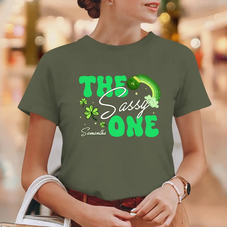 The Drunk One - Custom Quote - Personalized Gifts 
 For Yourself - T-Shirt