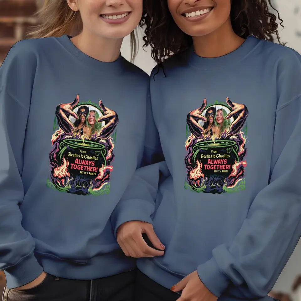 Always Together - Custom Photo - Personalized Gifts For Bestie - T-shirt