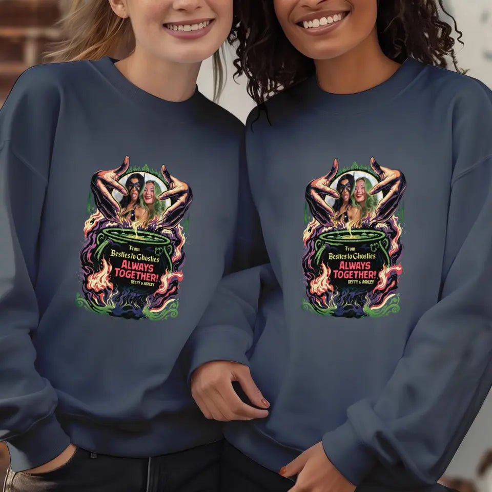 Always Together - Custom Photo - Personalized Gifts For Bestie - Sweater