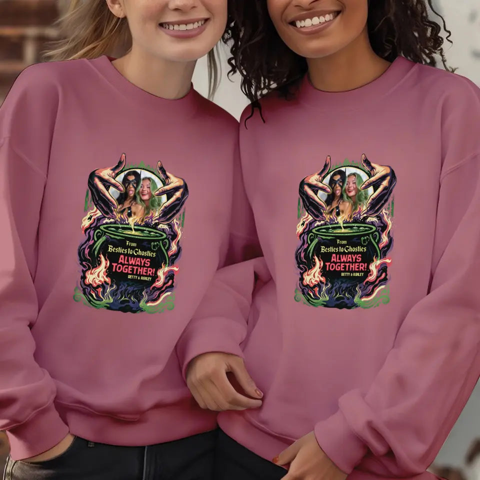 Always Together - Custom Photo - Personalized Gifts For Bestie - Sweater