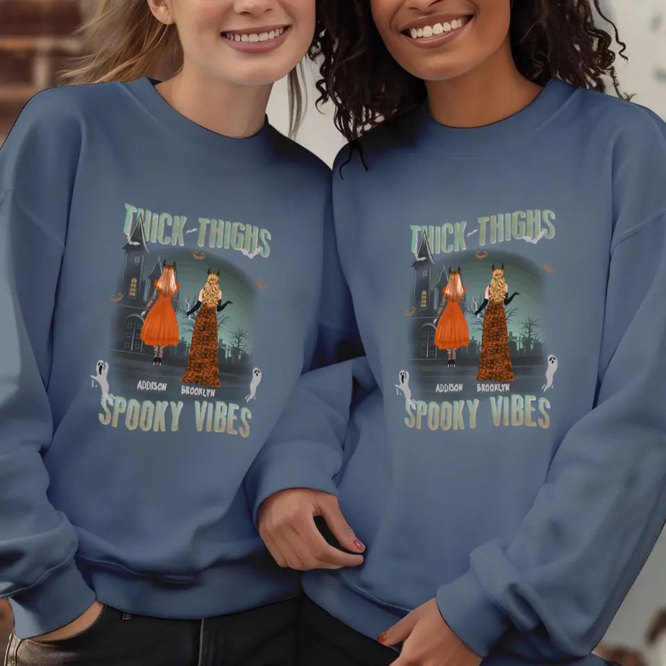 Thick Thighs - Custom Name - Personalized Gifts For Bestie - Hoodie