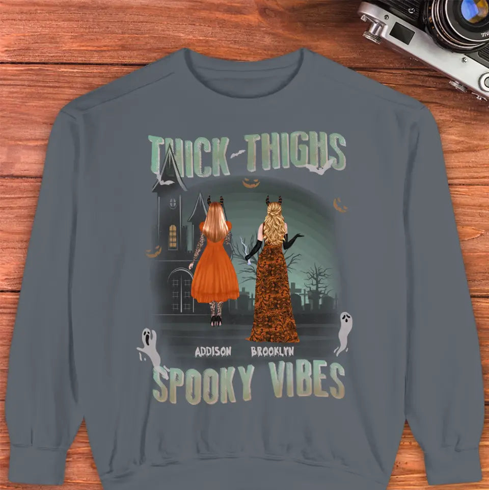 Thick Thighs - Custom Name - Personalized Gifts For Bestie - Hoodie