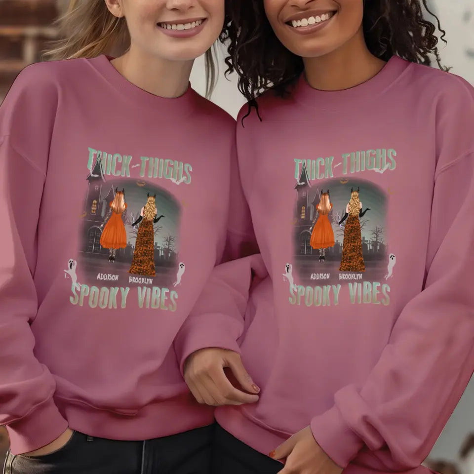 Thick Thighs - Custom Name - Personalized Gifts For Bestie - Hoodie