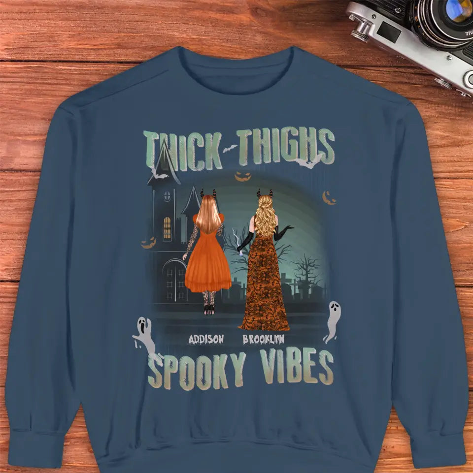 Thick Thighs - Custom Name - Personalized Gifts For Bestie - Hoodie