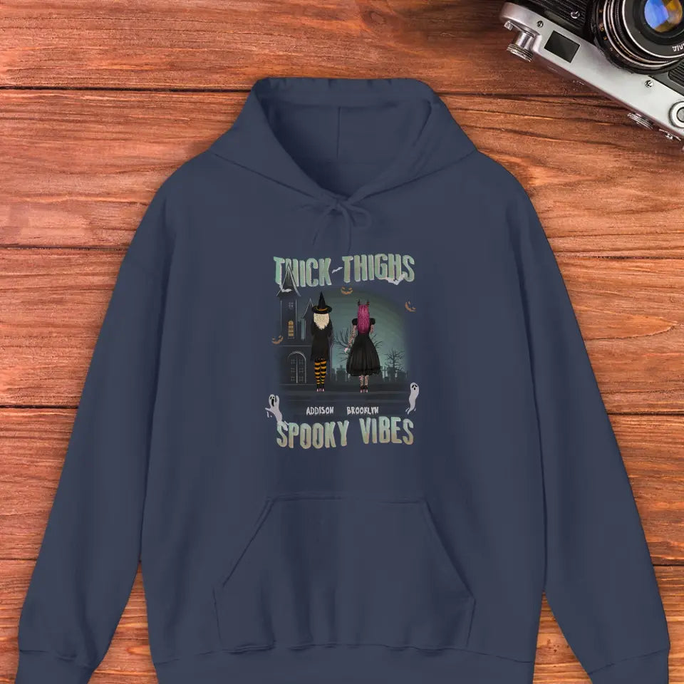 Thick Thighs - Custom Name - Personalized Gifts For Bestie - Hoodie