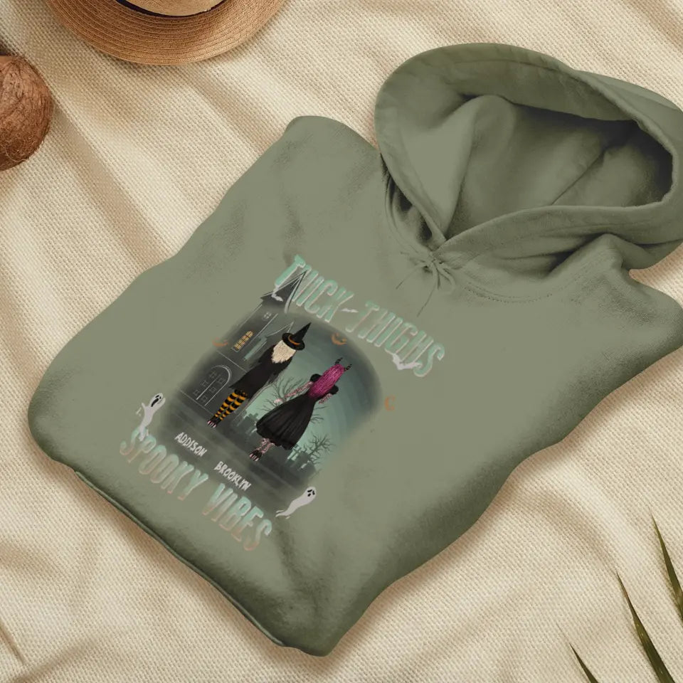 Thick Thighs - Custom Name - Personalized Gifts For Bestie - Hoodie