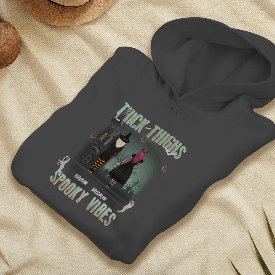 Thick Thighs - Custom Name - Personalized Gifts For Bestie - Hoodie