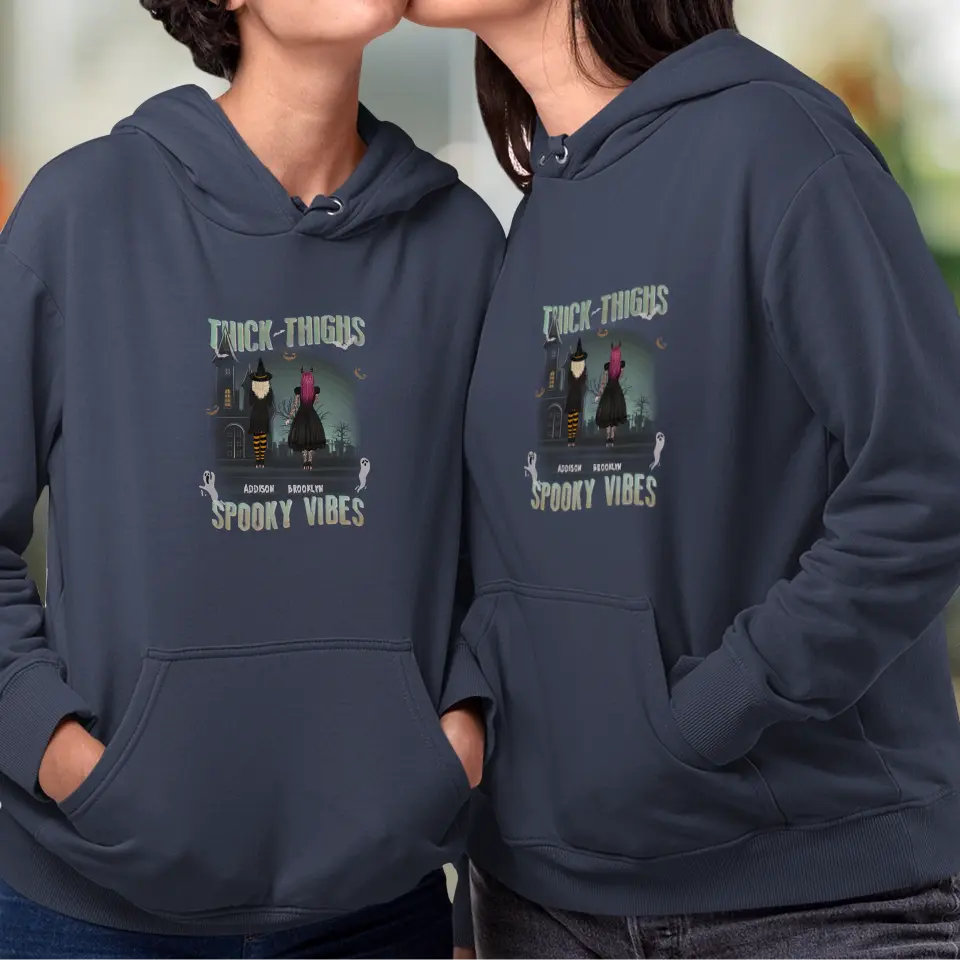 Thick Thighs - Custom Name - Personalized Gifts For Bestie - Hoodie