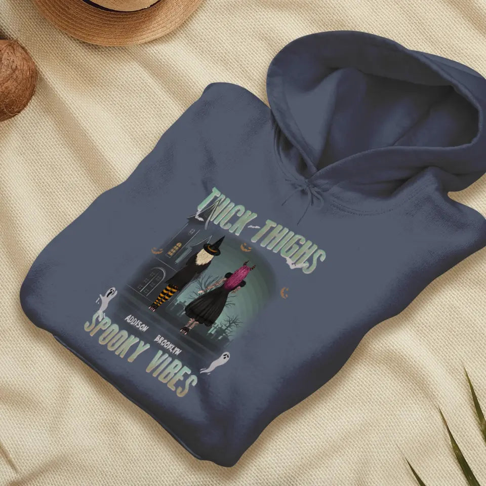 Thick Thighs - Custom Name - Personalized Gifts For Bestie - Hoodie