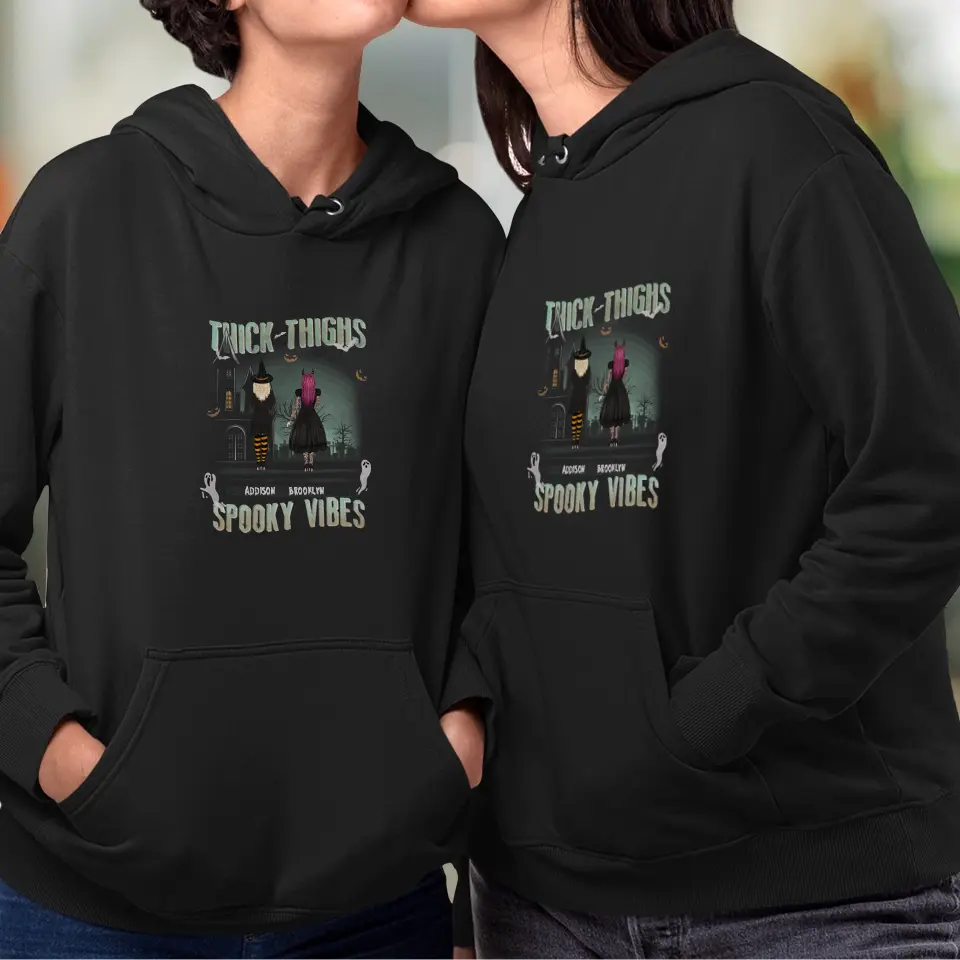 Thick Thighs - Custom Name - Personalized Gifts For Bestie - Hoodie