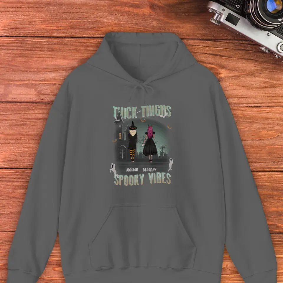 Thick Thighs - Custom Name - Personalized Gifts For Bestie - Hoodie