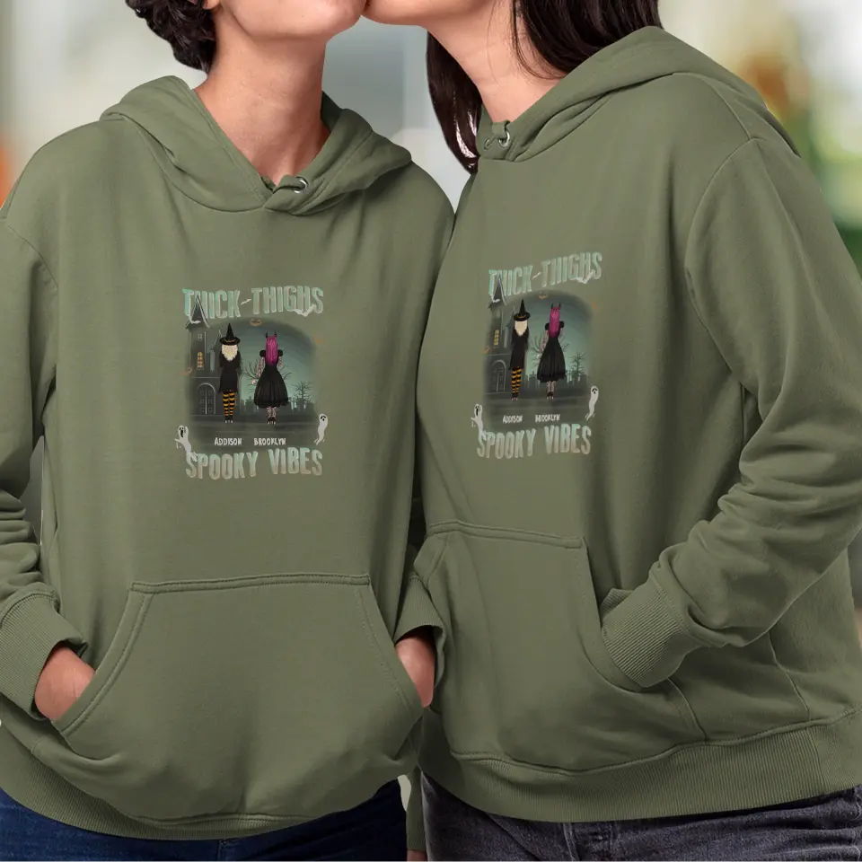 Thick Thighs - Custom Name - Personalized Gifts For Bestie - Hoodie