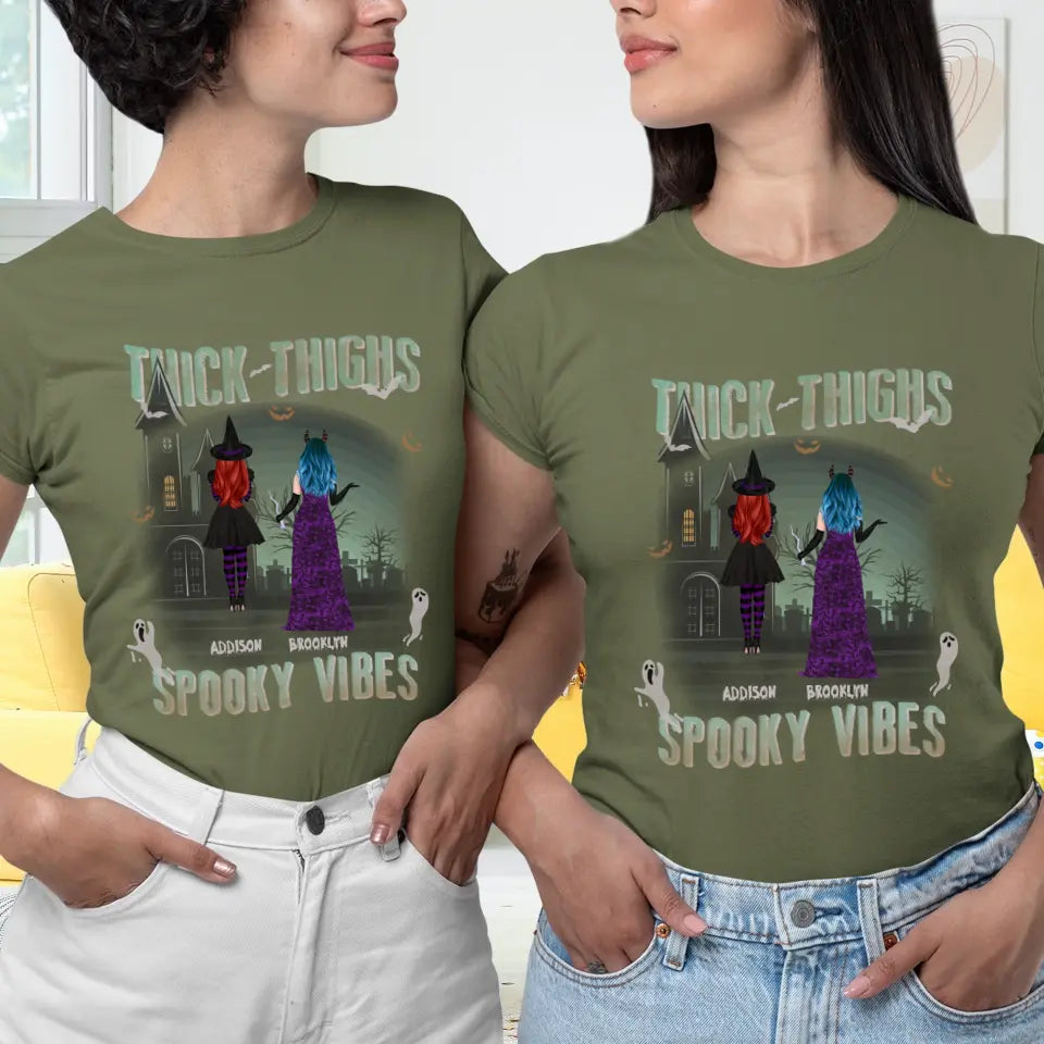 Thick Thighs - Custom Name - Personalized Gifts For Bestie - Hoodie