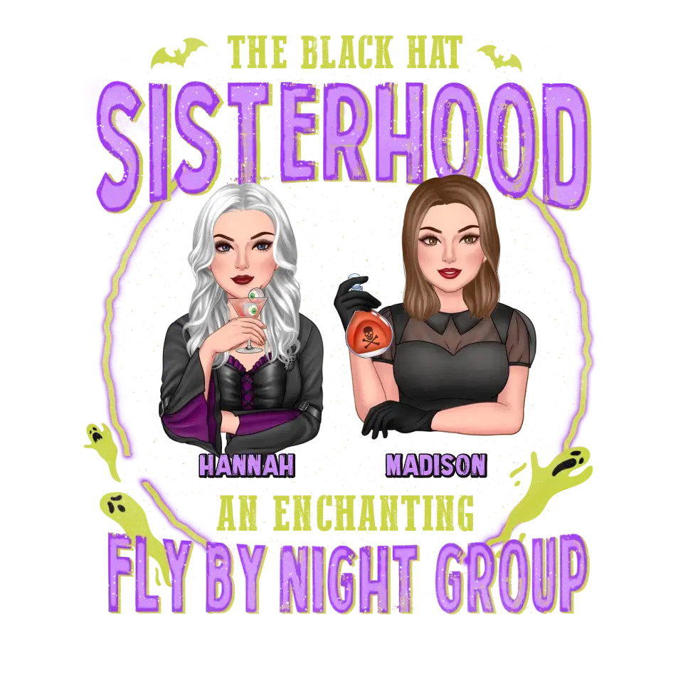 Sisterhood - Custom Name - Personalized Gifts For Bestie - T-shirt