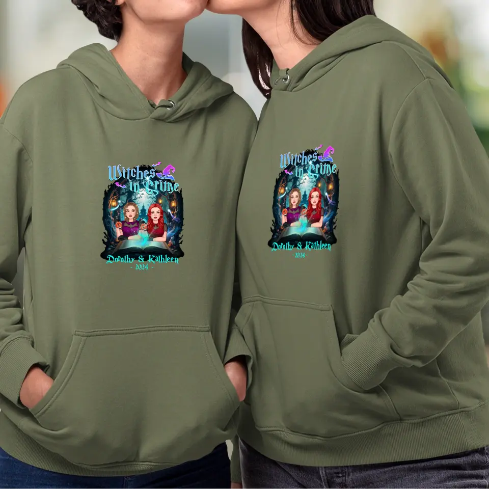 Witches In Crime - Custom Anniversary Year - Personalized Gifts For Bestie - Hoodie