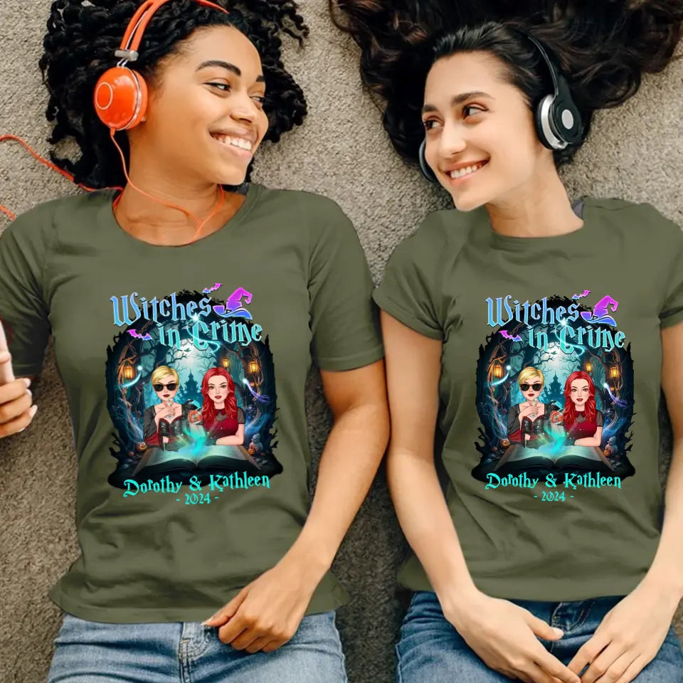 Witches In Crime - Custom Anniversary Year - Personalized Gifts For Bestie - T-shirt