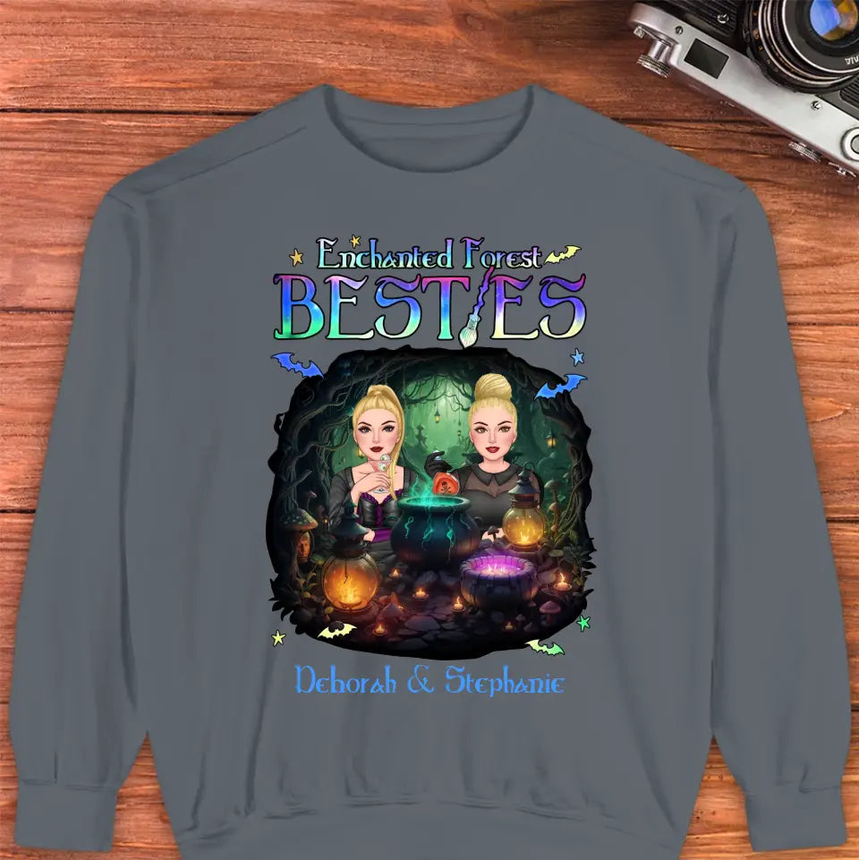 Enchanted Forest Bestie - Custom Name - Personalized Gifts For Bestie - Sweater