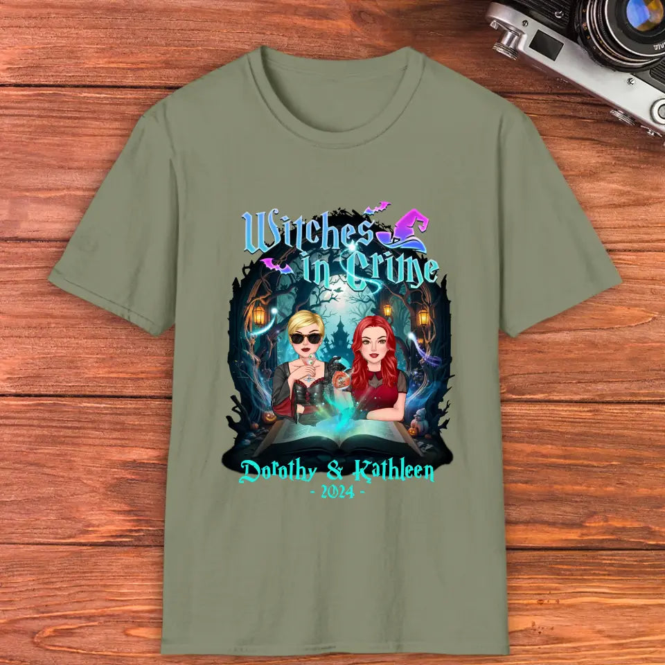 Witches In Crime - Custom Anniversary Year - Personalized Gifts For Bestie - T-shirt