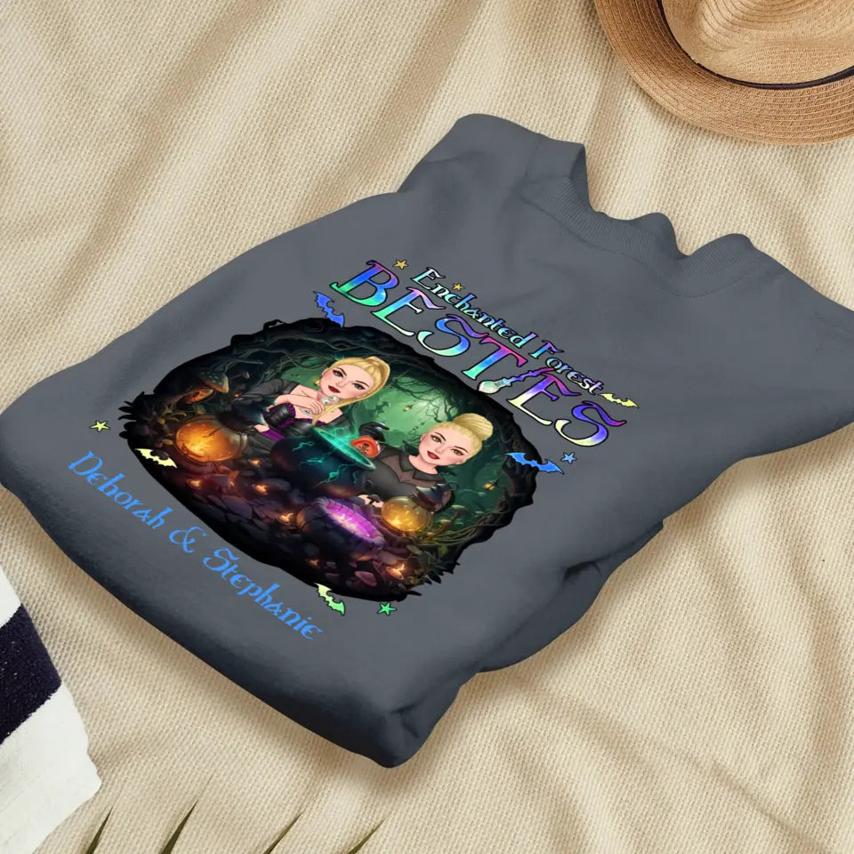 Enchanted Forest Bestie - Custom Name - Personalized Gifts For Bestie - Sweater