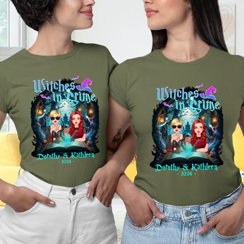 Witches In Crime - Custom Anniversary Year - Personalized Gifts For Bestie - T-shirt