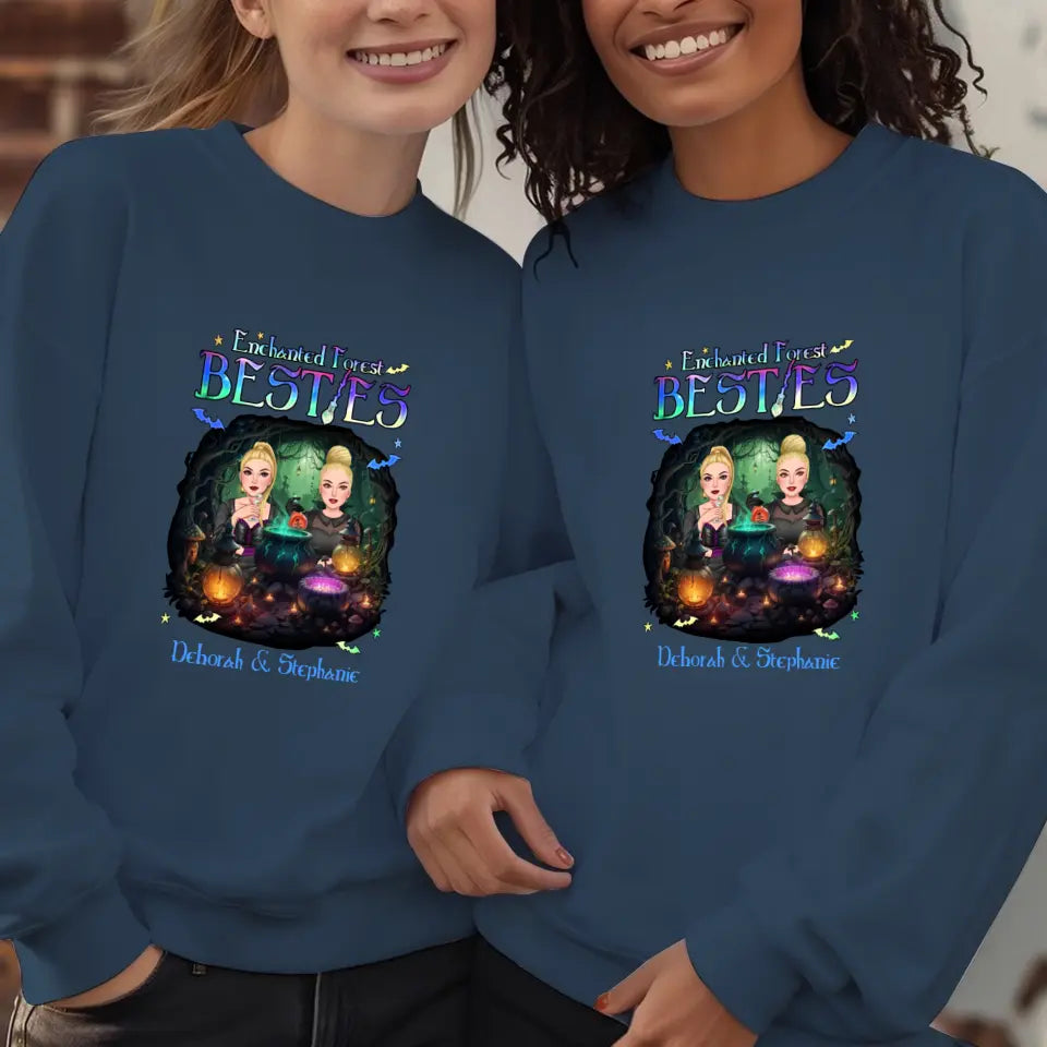 Enchanted Forest Bestie - Custom Name - Personalized Gifts For Bestie - Sweater