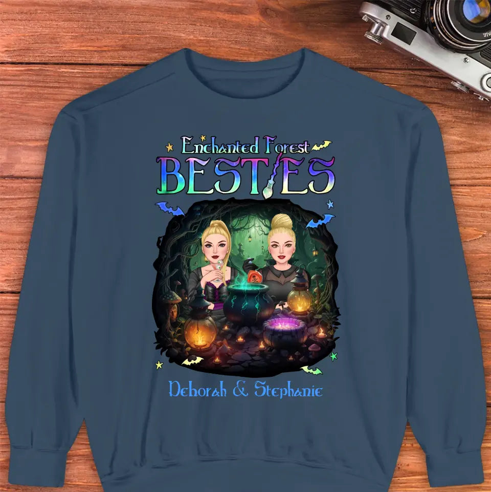 Enchanted Forest Bestie - Custom Name - Personalized Gifts For Bestie - Sweater