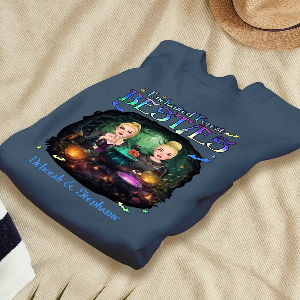 Enchanted Forest Bestie - Custom Name - Personalized Gifts For Bestie - Sweater