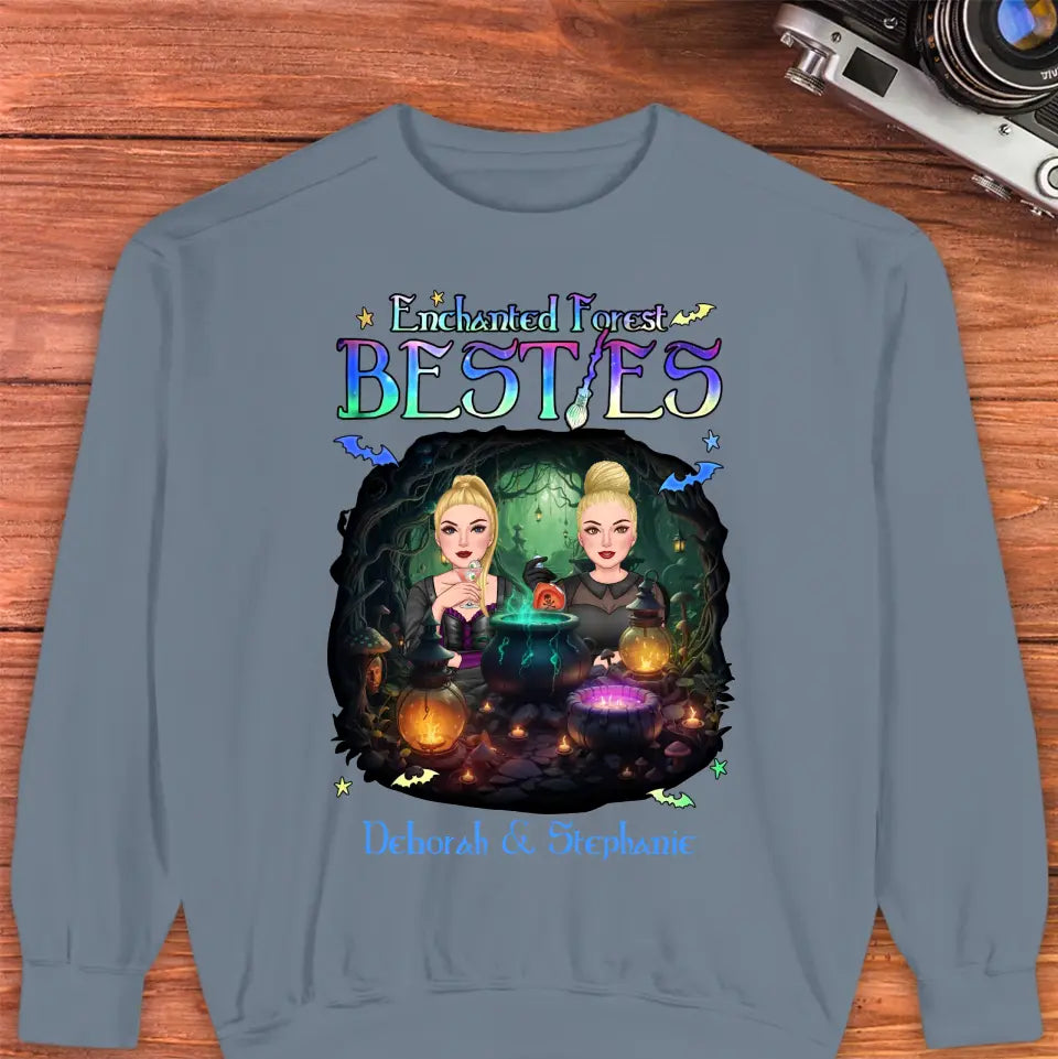 Enchanted Forest Bestie - Custom Name - Personalized Gifts For Bestie - Sweater