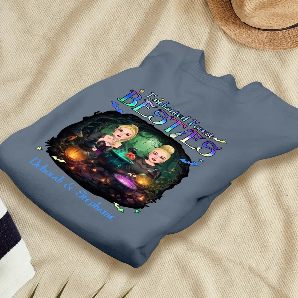 Enchanted Forest Bestie - Custom Name - Personalized Gifts For Bestie - Sweater