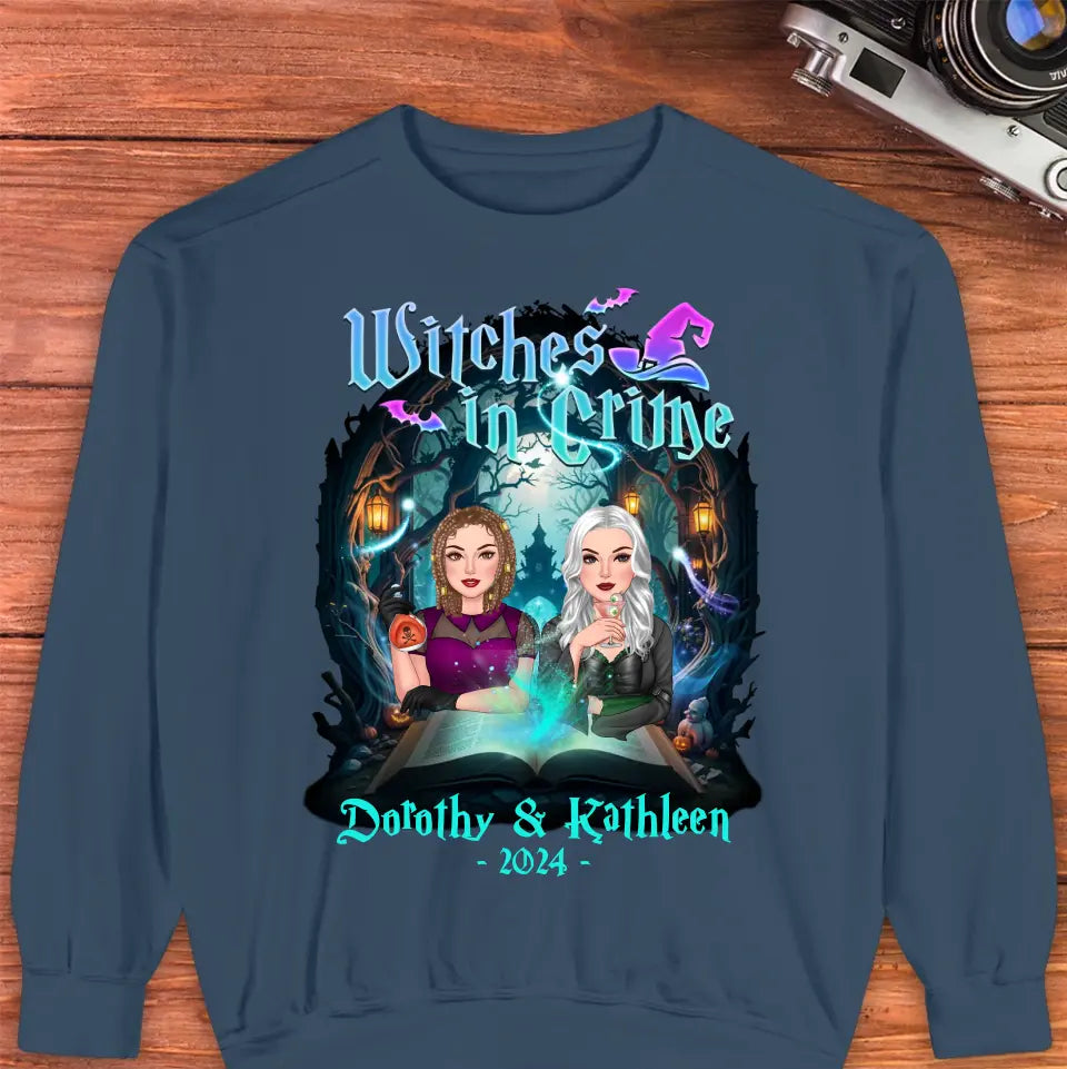 Witches In Crime - Custom Anniversary Year - Personalized Gifts For Bestie - T-shirt