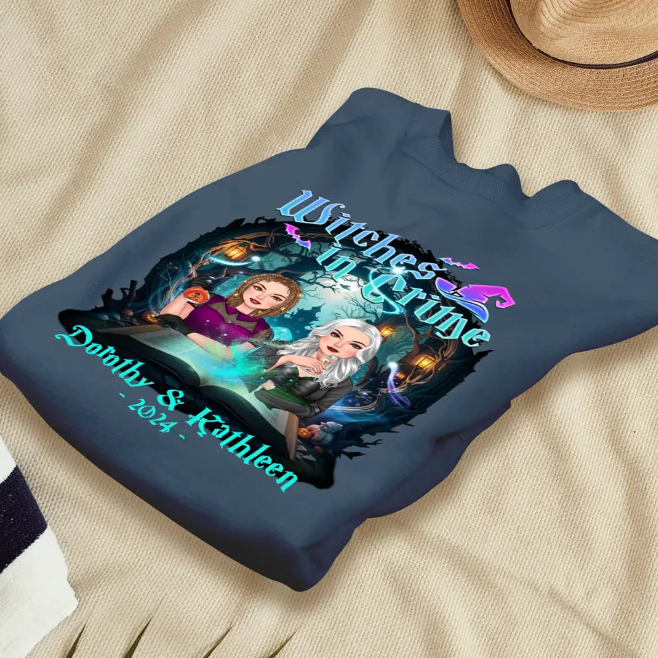 Witches In Crime - Custom Anniversary Year - Personalized Gifts For Bestie - T-shirt