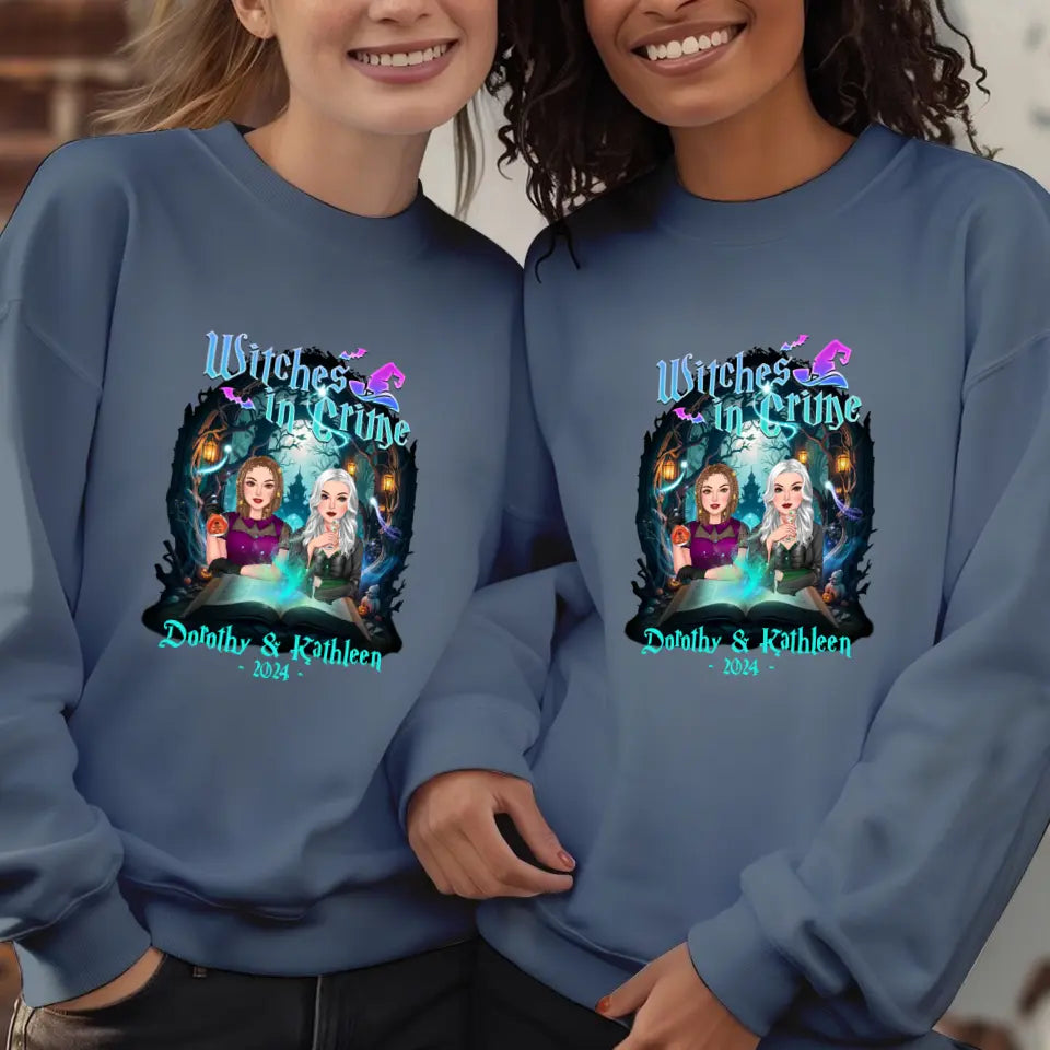 Witches In Crime - Custom Anniversary Year - Personalized Gifts For Bestie - T-shirt