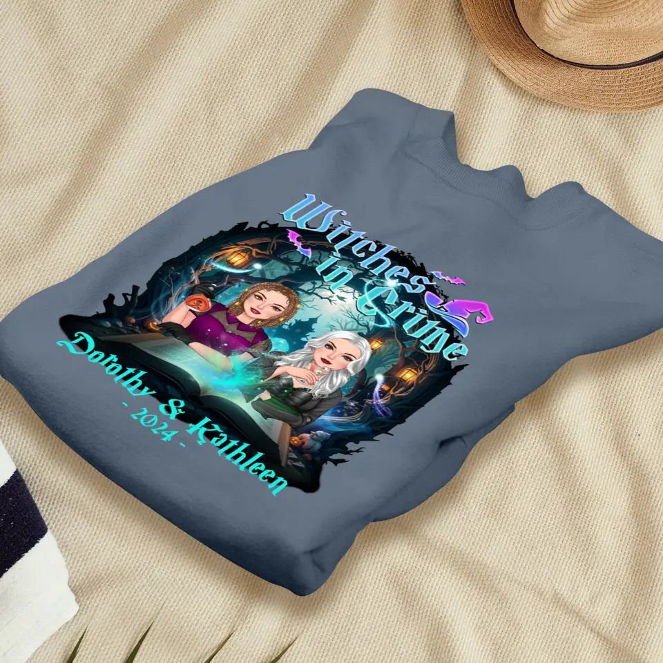 Witches In Crime - Custom Anniversary Year - Personalized Gifts For Bestie - T-shirt