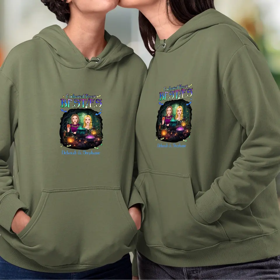 Enchanted Forest Bestie - Custom Name - Personalized Gifts For Bestie - Sweater