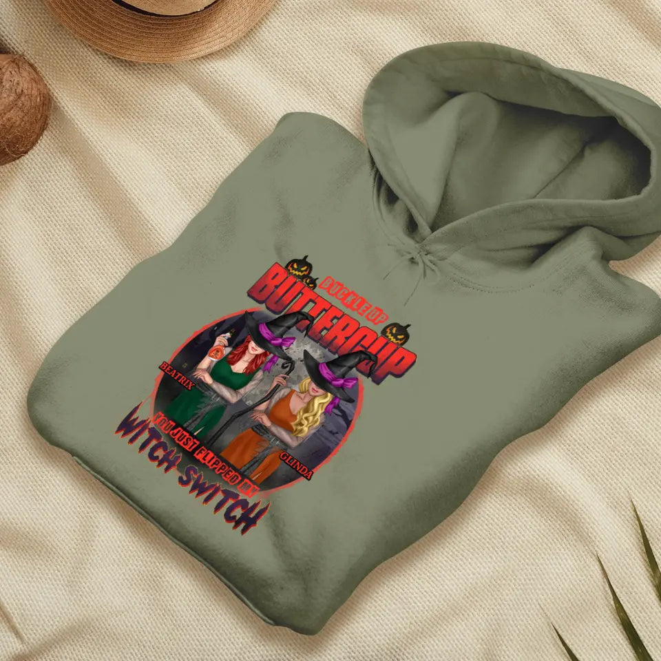 Buckle Up Buttercup - Custom Name - Personalized Gifts For Bestie - Sweater