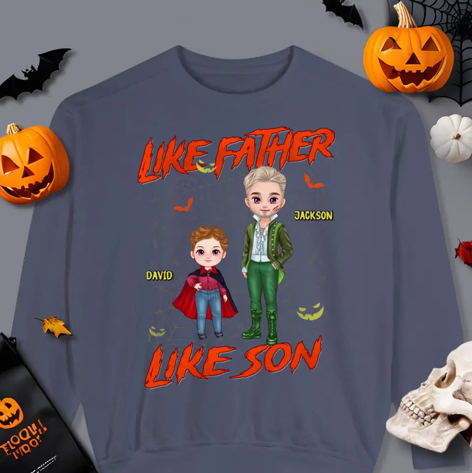 Like Father Like Son - Custom Photo - Personalized Gifts For Dad - Sweater