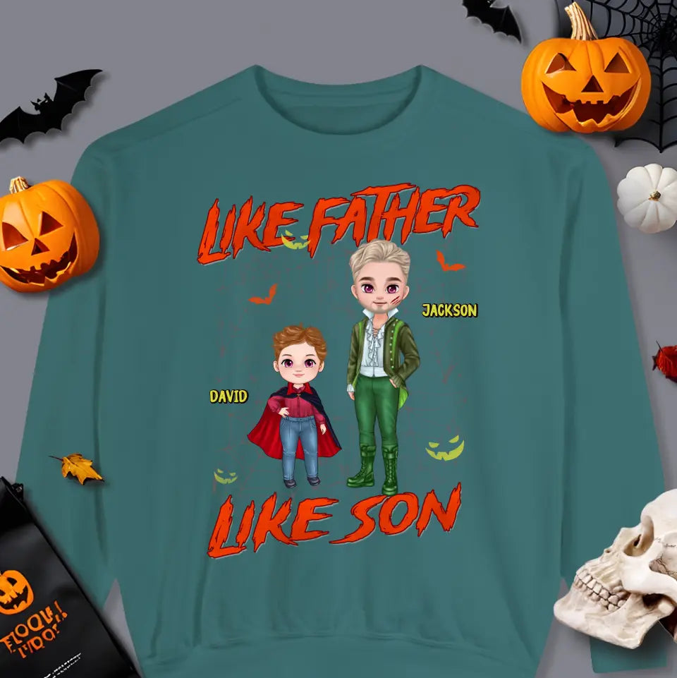 Like Father Like Son - Custom Photo - Personalized Gifts For Dad - Sweater