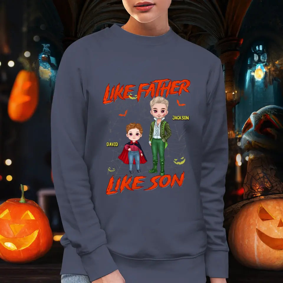 Like Father Like Son - Custom Photo - Personalized Gifts For Dad - Sweater