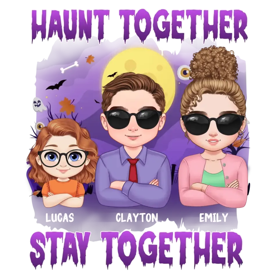 Haunt Together Stay Together - Custom Name - Personalized Gifts For Mom - Hoodie