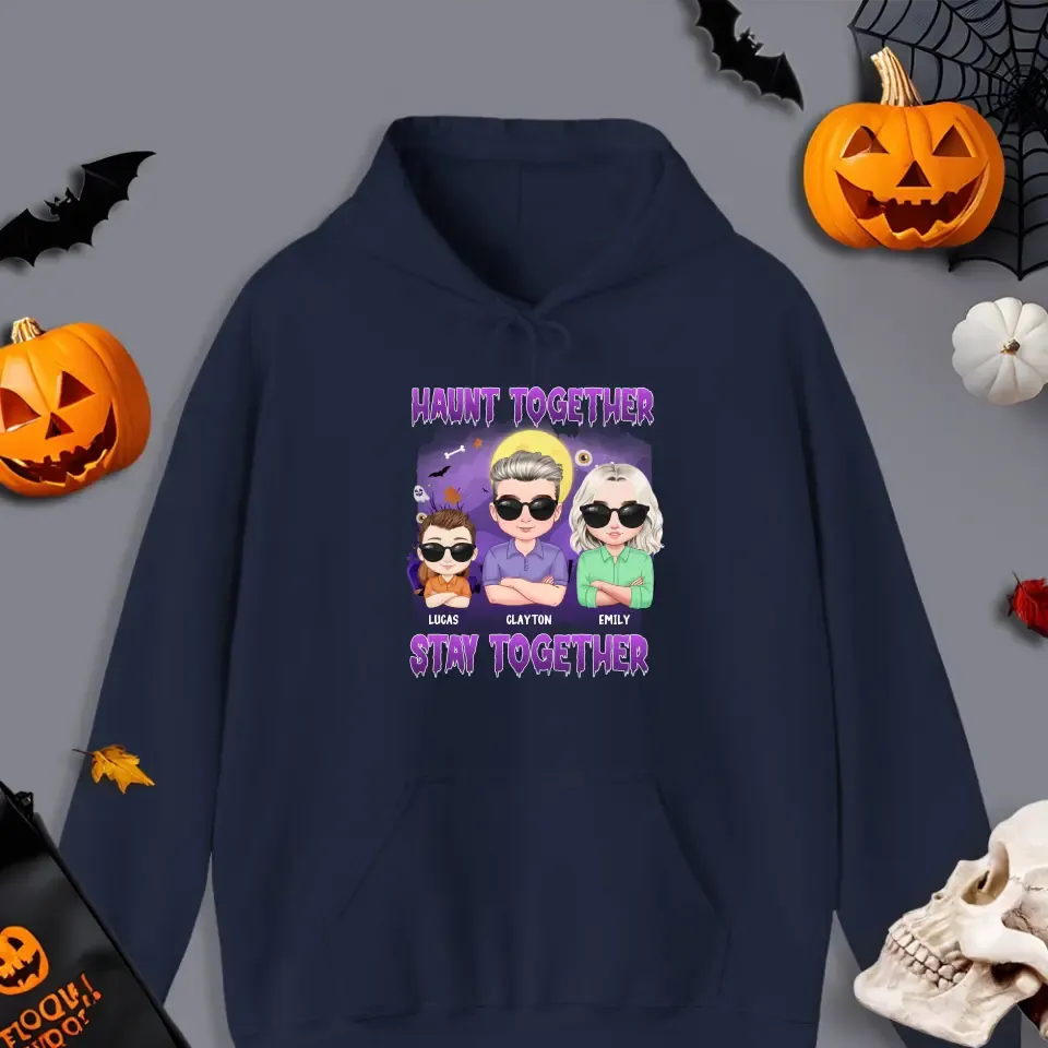 Haunt Together Stay Together - Custom Name - Personalized Gifts For Mom - Hoodie